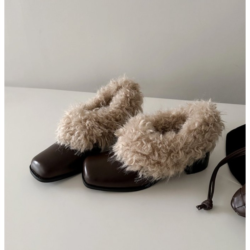 Winter Clothing Pinterest - New Fashion Furry Lambwool Women Mary