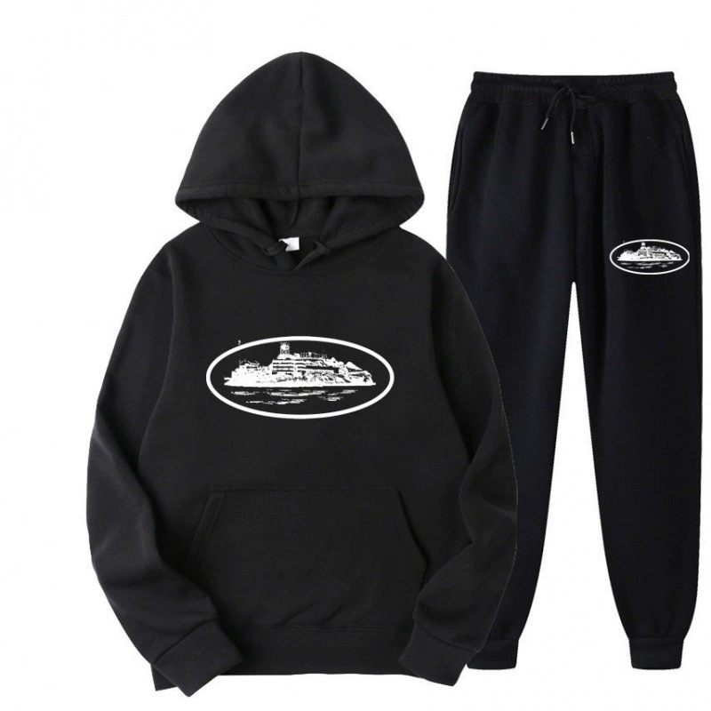 Fleece Hoodie Lined - NICE Loose Unisex Fleece-lined Printed Sweatshirt