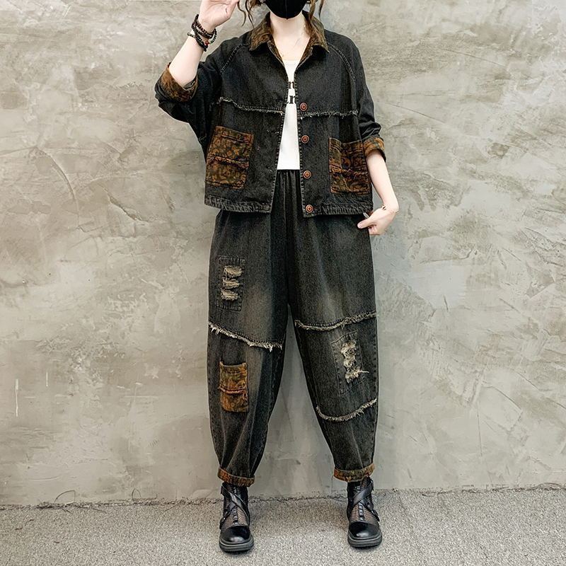 Winter Clothing Trends 2026 - Autumn Winter Women Retro Cowboy Set