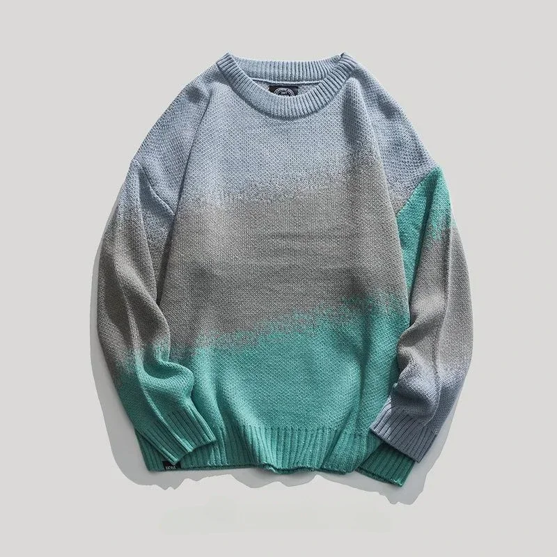 Winter Clothing Men Style - Men's Clothing Round Collar Knit Sweater