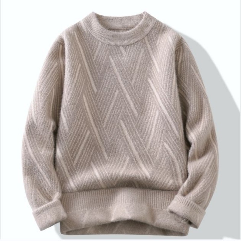 Autumn Winter Crew Neck Stripe - đánh giá và giá Winter Clothing Men Style