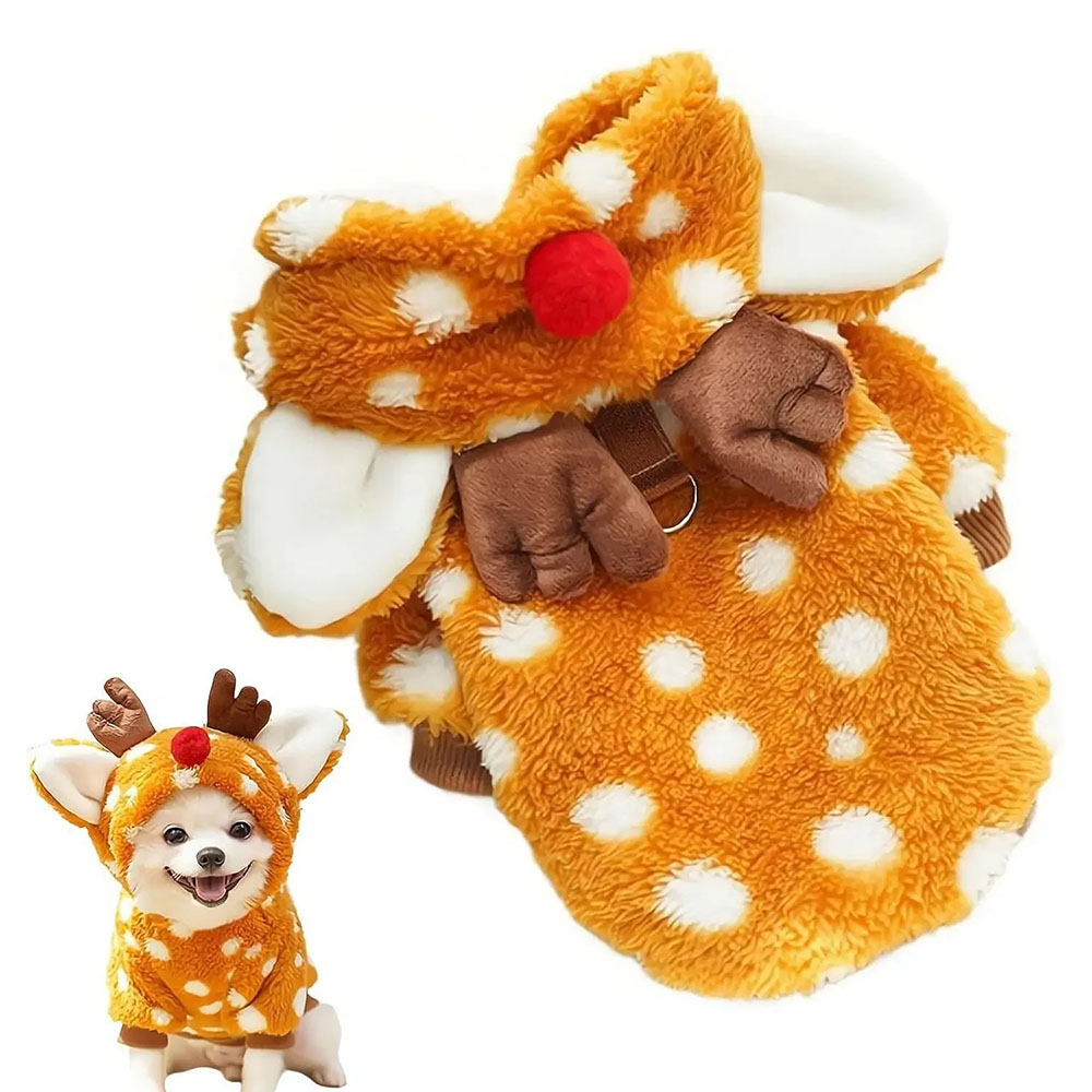 Cute Christmas Reindeer Pet Cl - đánh giá và giá Winter Clothing Must Haves