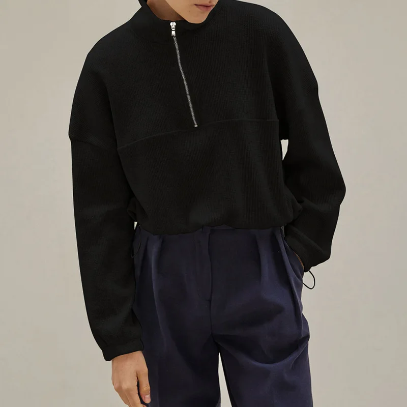 Cotton Waffle Zip Up Hoodies K - đánh giá và giá Winter Clothing Aesthetic