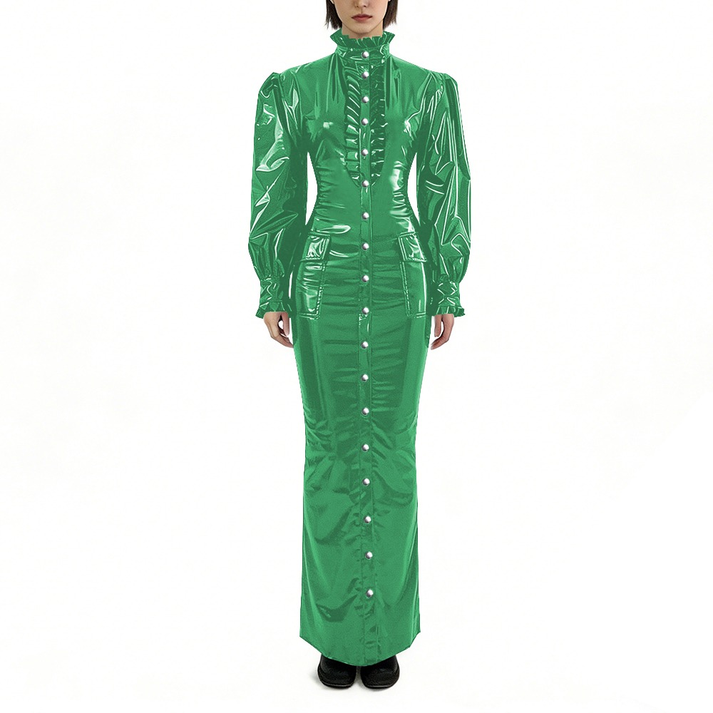 Glossy PVC Long Pencil Dress P - đánh giá và giá Winter Clothing For Plus Size Women
