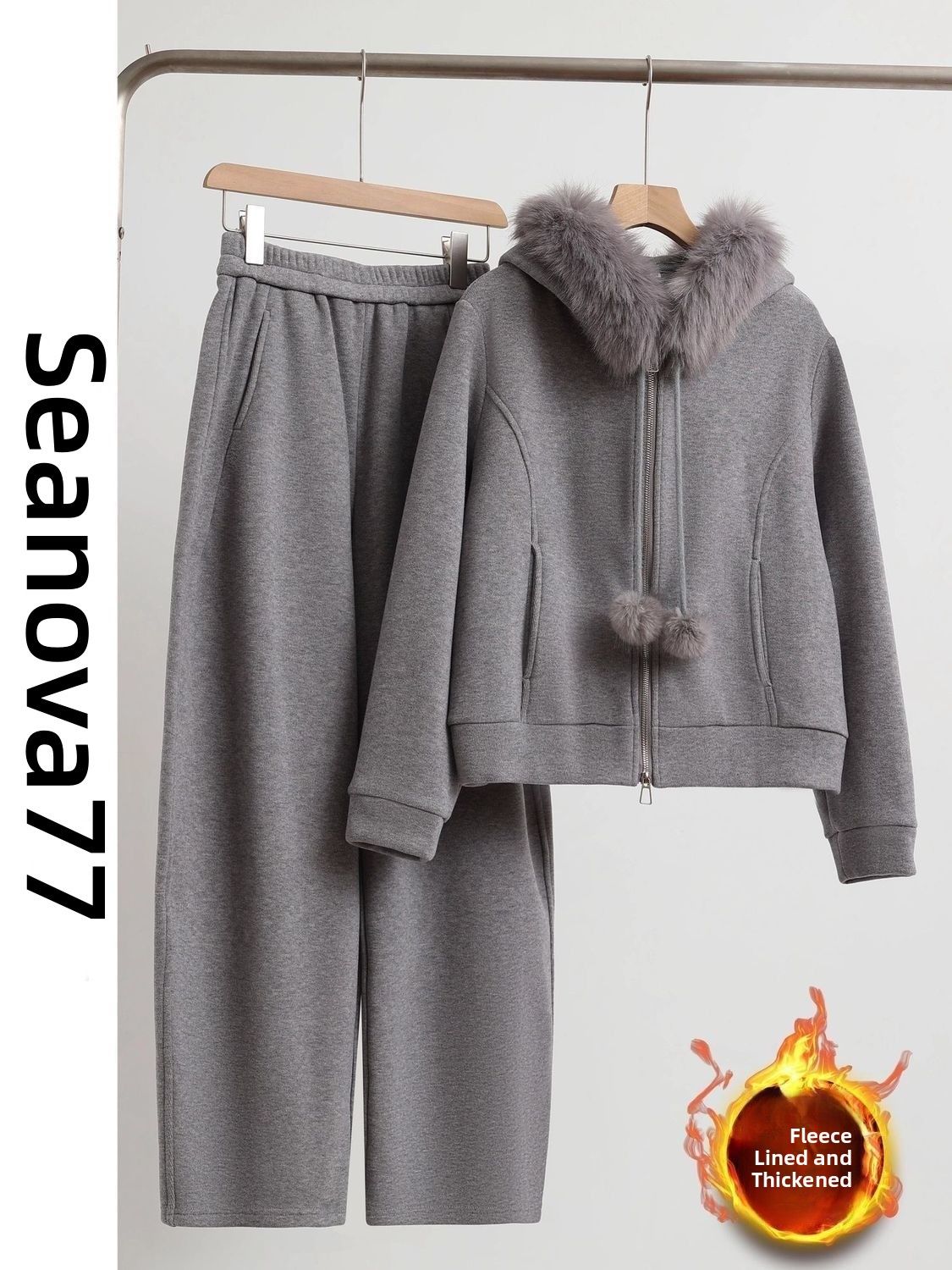 Thickened Fleece Lined Hoodie  - đánh giá và giá Fleece Hoodie Lined