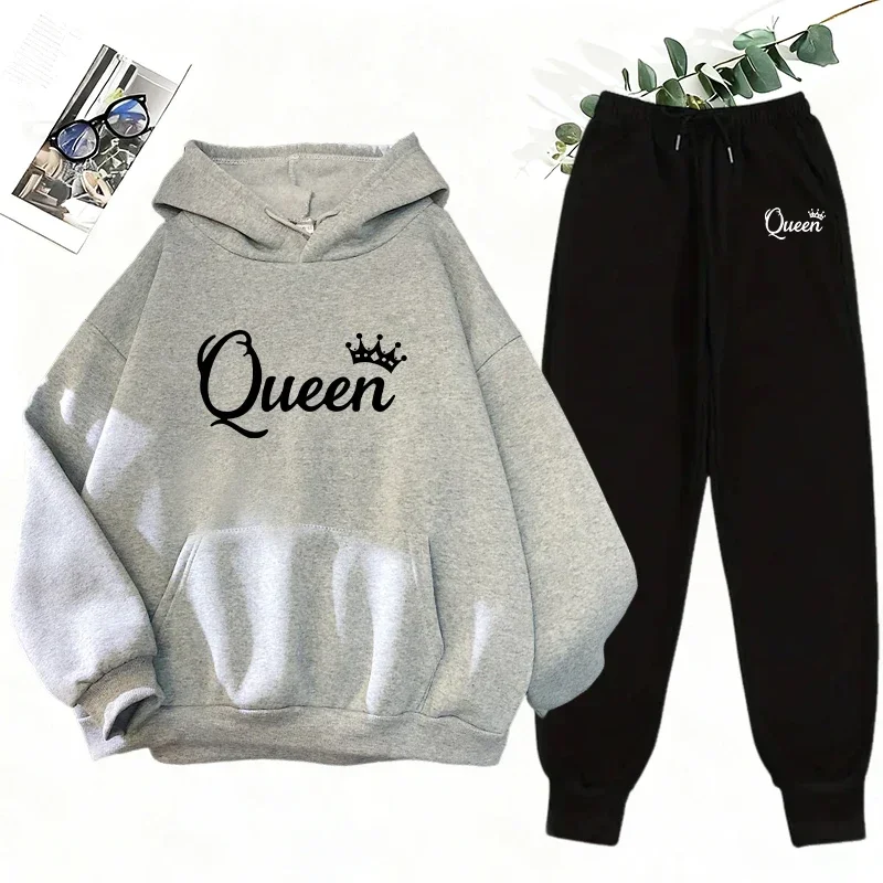 Women's 2 Piece Matching Set Q - đánh giá và giá Fleece Hoodie Lined