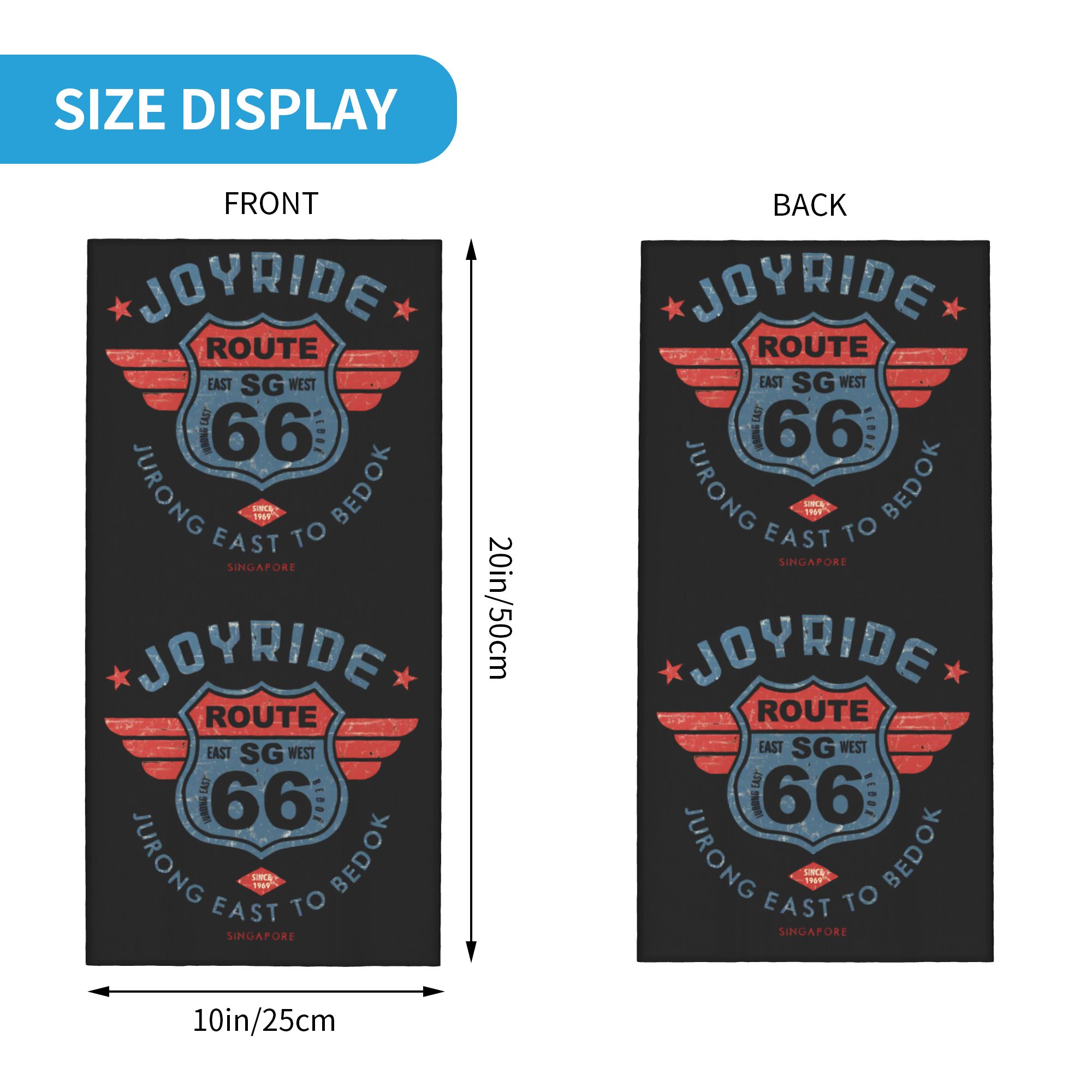 Motorcycle Ride Route 66 Neck  - đánh giá và giá Neck Gaiter Fleece