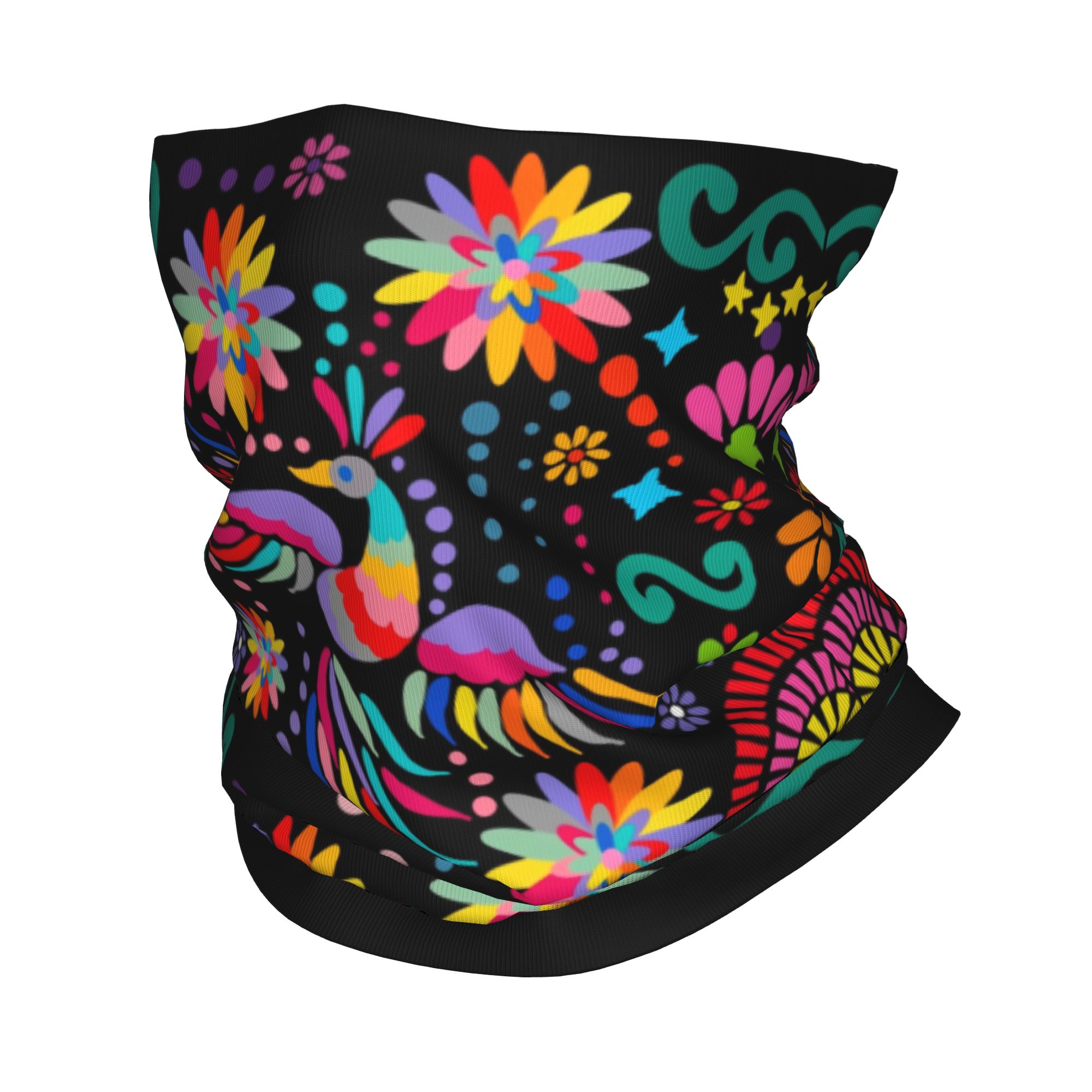 Custom Mexican Floral Flower T - đánh giá và giá Neck Gaiter Fleece