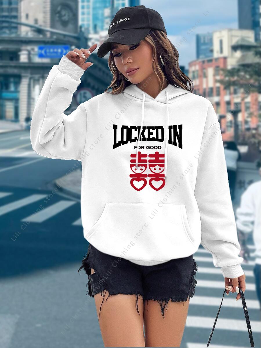 Funny Letter Print Hoodies Wom - đánh giá và giá Winter Clothing Aesthetic