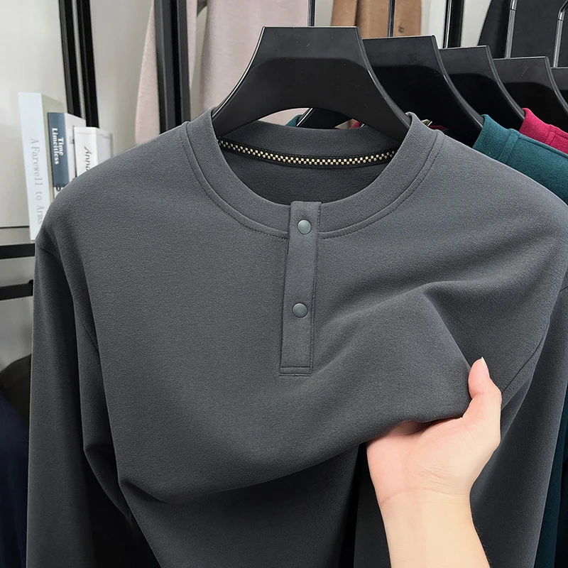 Mens Loose Fit Henley Pullover - đánh giá và giá Winter Cloth
