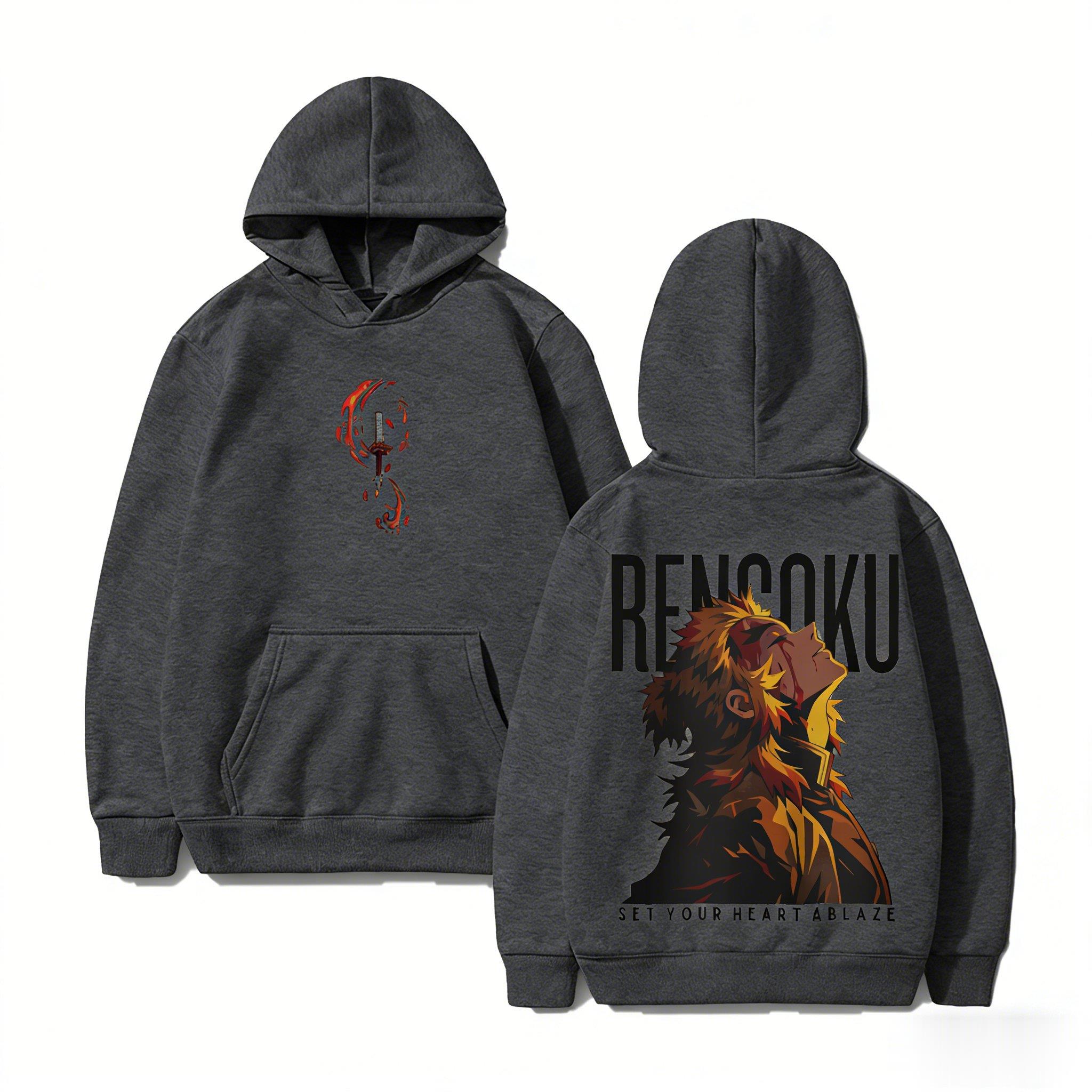 Demon Slayer Rengoku Hoodie An - đánh giá và giá Winter Clothing Japan
