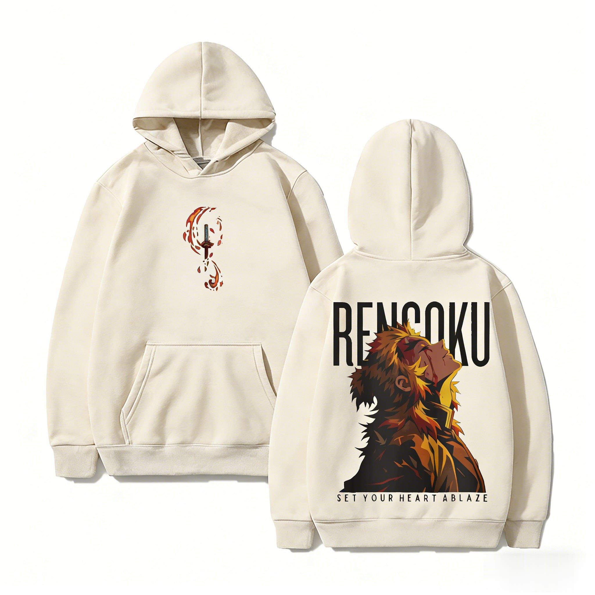 Demon Slayer Rengoku Hoodie An - đánh giá và giá Winter Clothing Japan