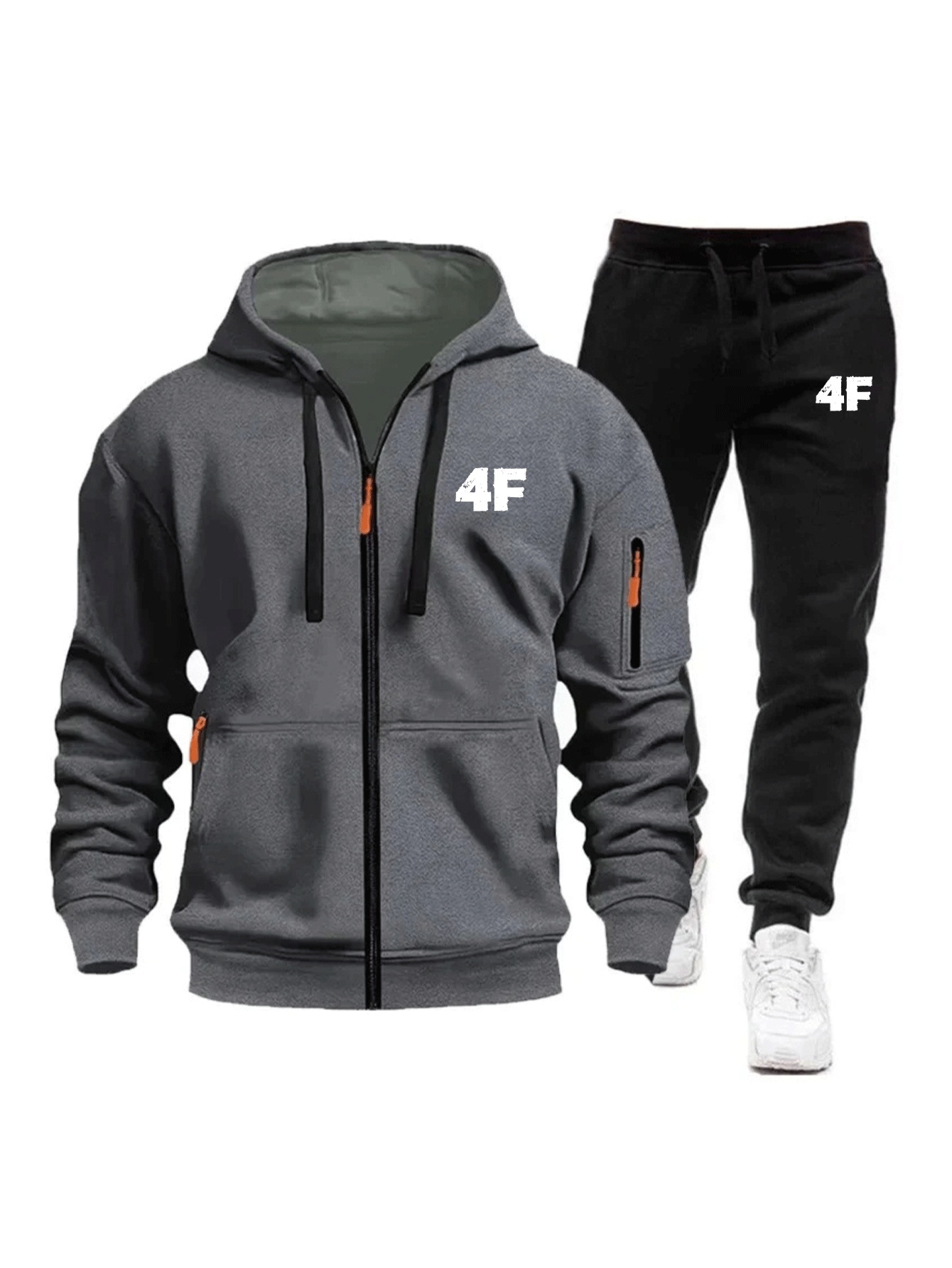 Men's Casual Jogging Tracksuit - đánh giá và giá Fleece Hoodie Lined