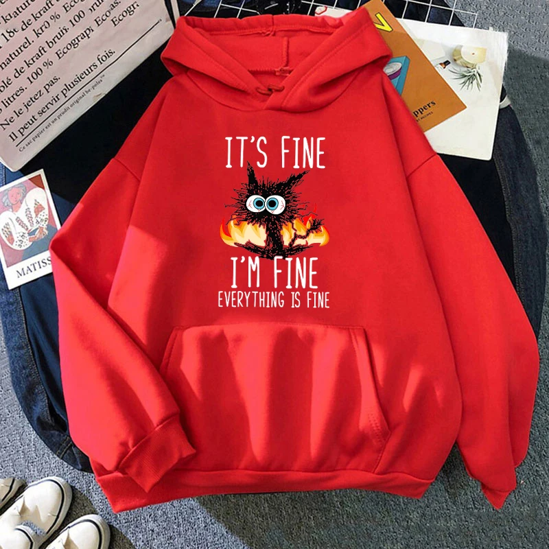 2025 Plus Size Cat Its Fine Im - đánh giá và giá Winter Clothing For Plus Size Women