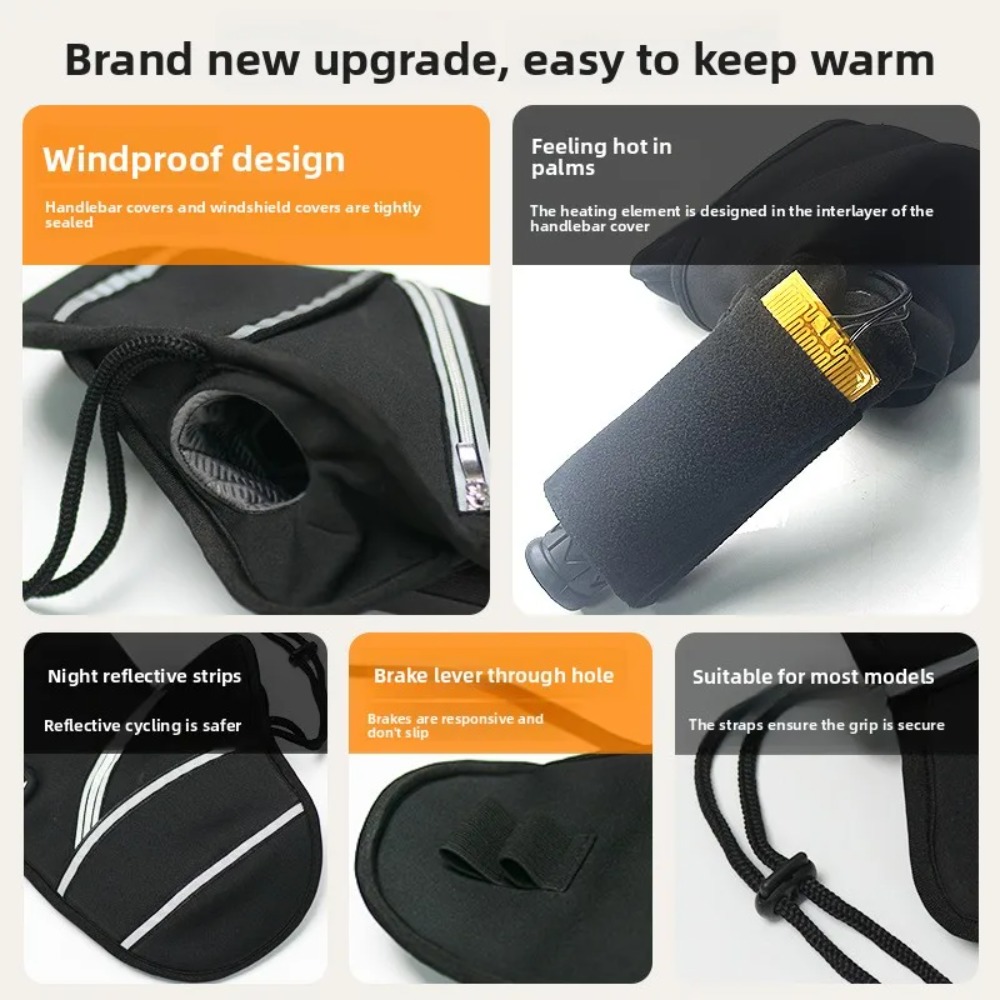 Motorcycle Handlebar Covers Wi - đánh giá và giá Heated Gloves Electric
