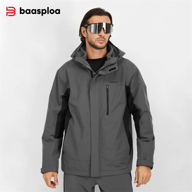 Baasploa New Men Jacket Outdoo - đánh giá và giá Fleece Hoodie Lined