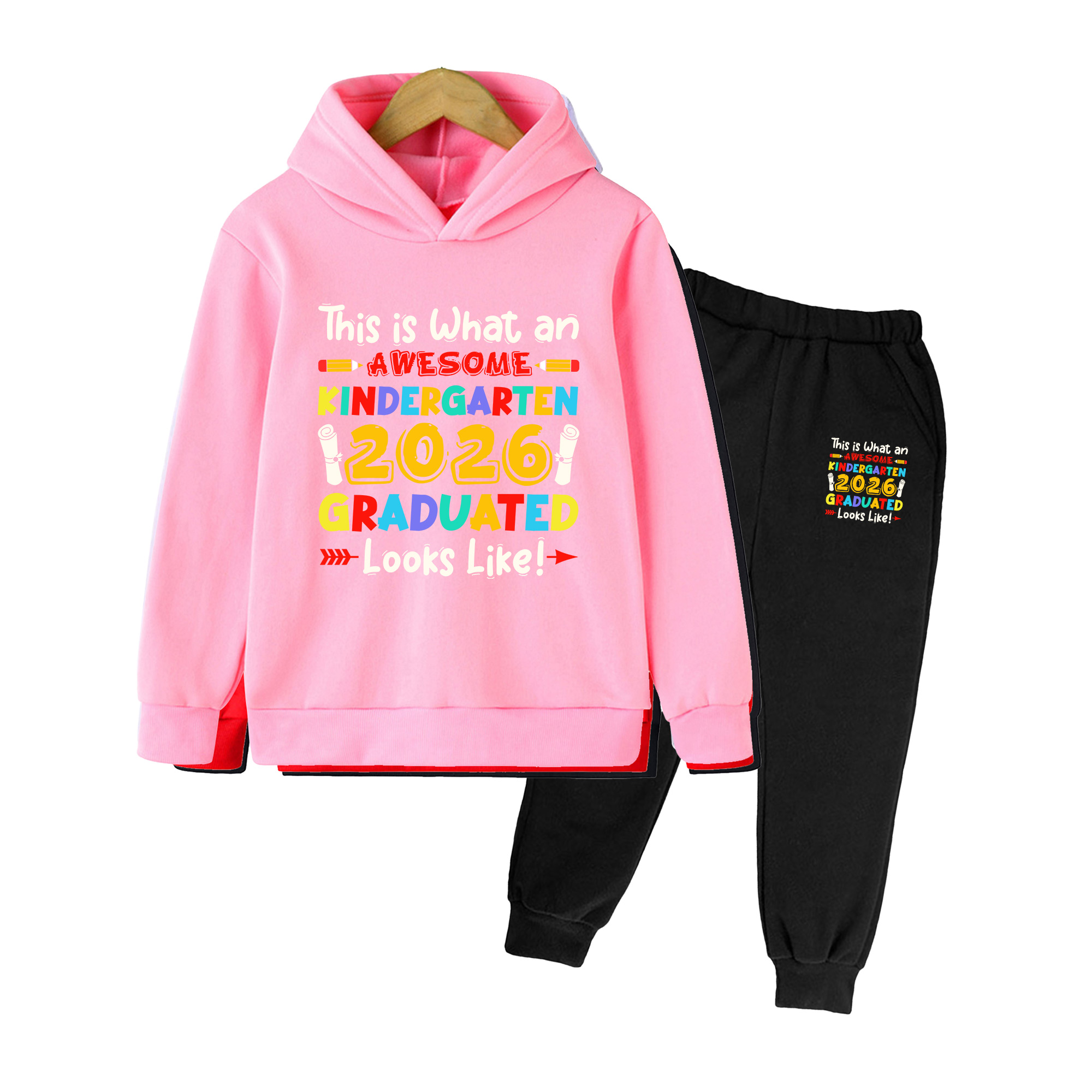 Kids Graduation Hoodie & Pants - đánh giá và giá Winter Clothing Kindergarten