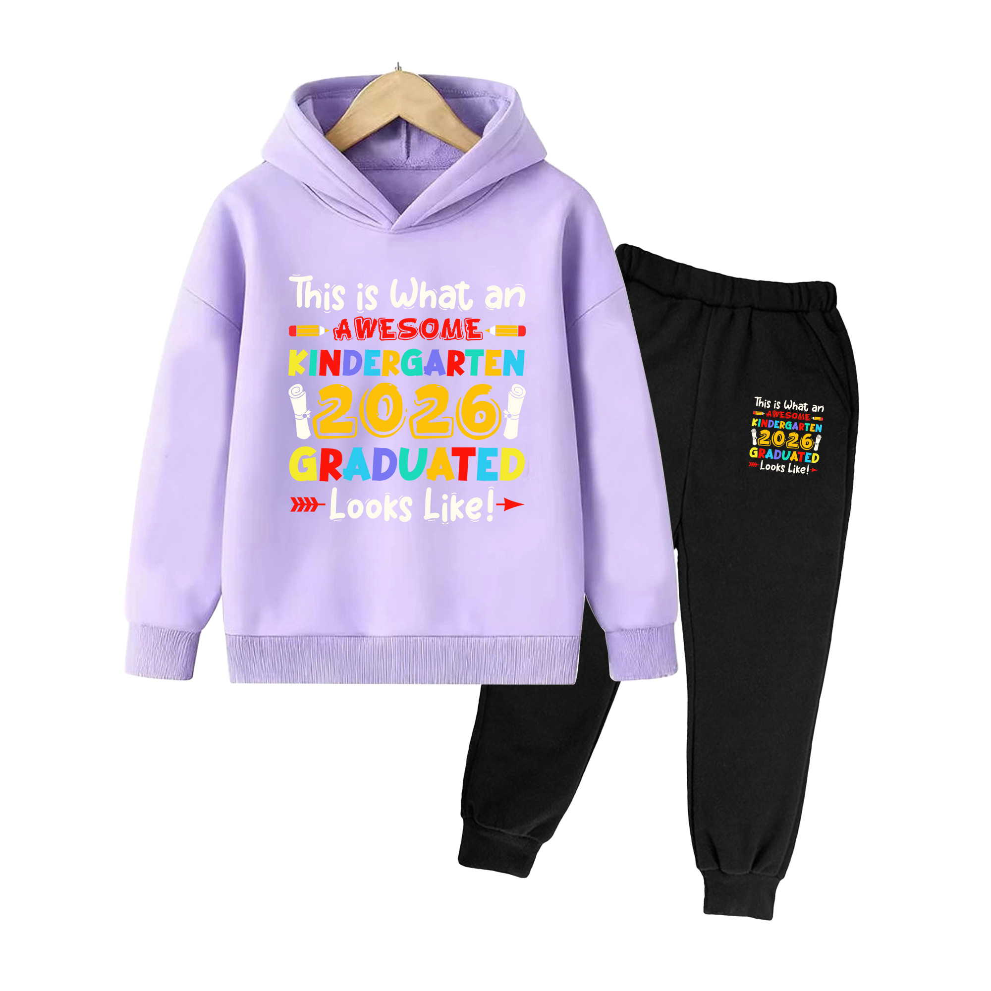 Kids Graduation Hoodie & Pants - đánh giá và giá Winter Clothing Kindergarten