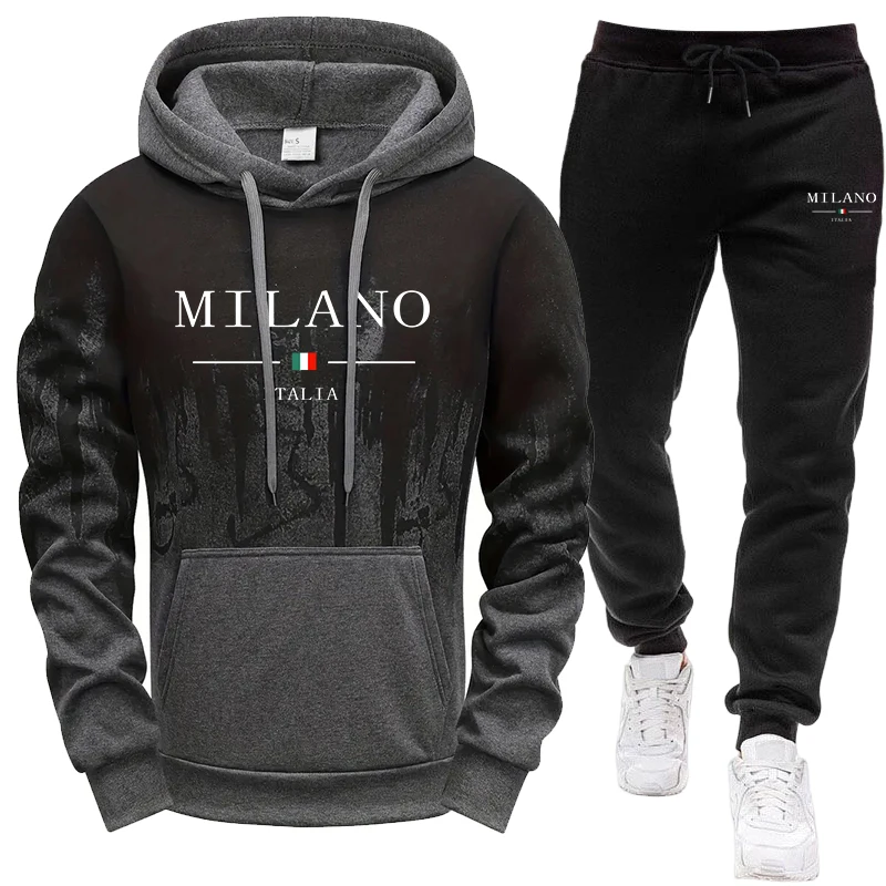 Men's Set/Hoodie/Pants Autumn  - đánh giá và giá Winter Cloth
