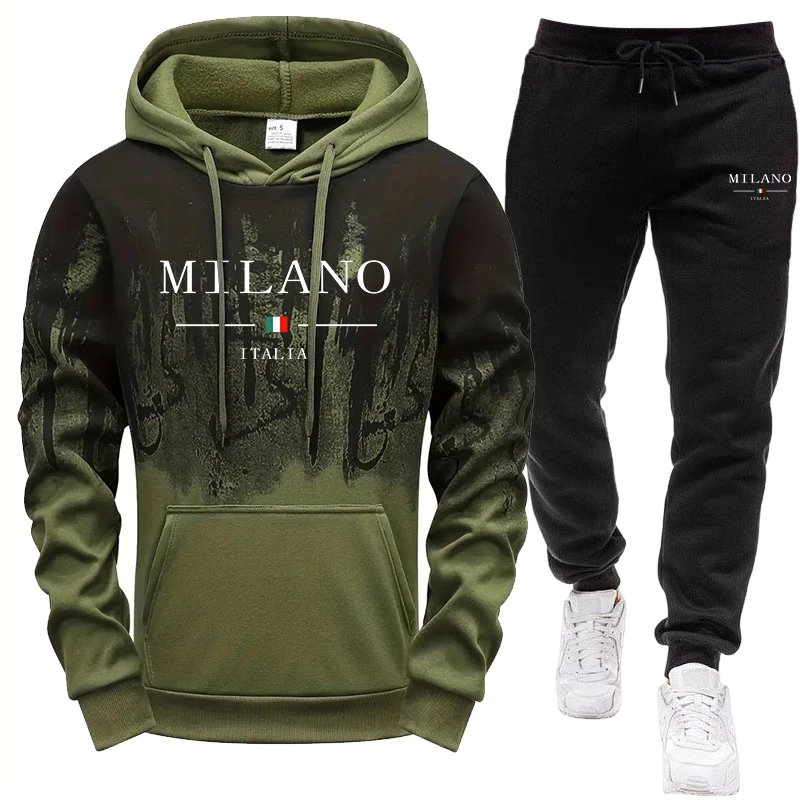 Men's Set/Hoodie/Pants Autumn  - đánh giá và giá Winter Cloth