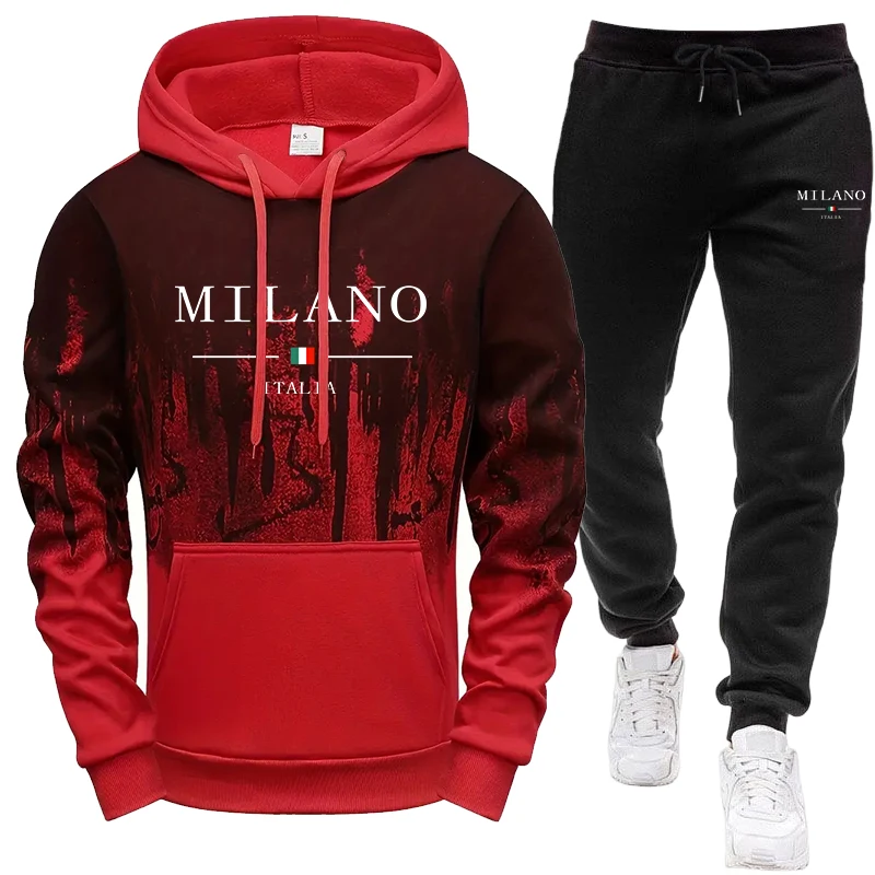 Men's Set/Hoodie/Pants Autumn  - đánh giá và giá Winter Cloth